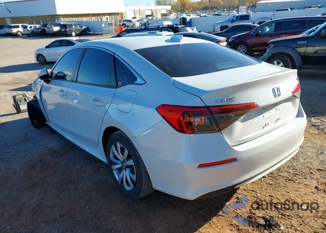 2023 Honda Civic Lx из США, поврежденный, VIN 2HGFE2F21PH539587